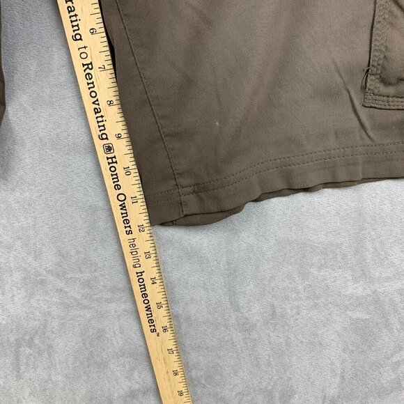 Prana Mens Shorts Small Brown Cargo Zion Belted 12" Inseam Outdoor Hiking UPF - Picture 8 of 11